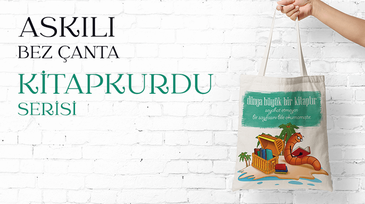 Askılı Bez Çanta Kitapkurdu Serisi Grup Görseli