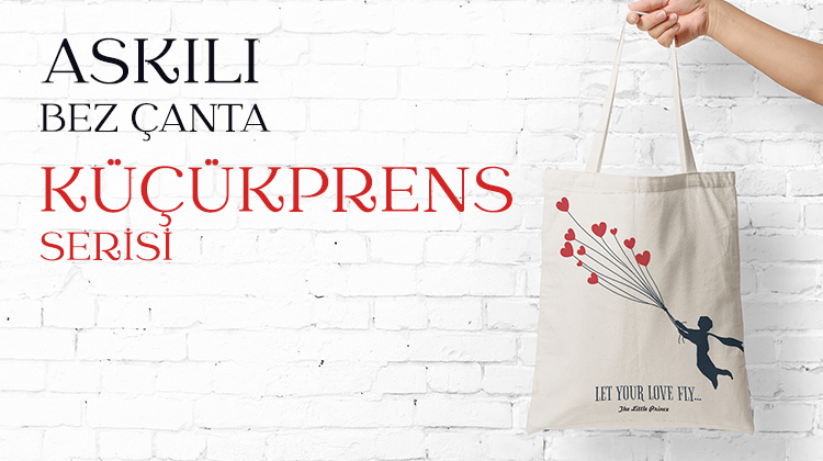 Askılı Bez Çanta Küçük Prens Serisi Grup Görseli