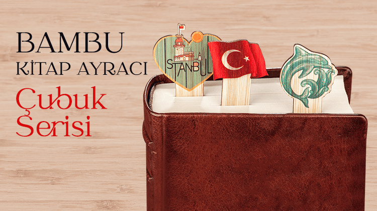 Bambu Kitap Ayracı - Çubuk Serisi Görseli
